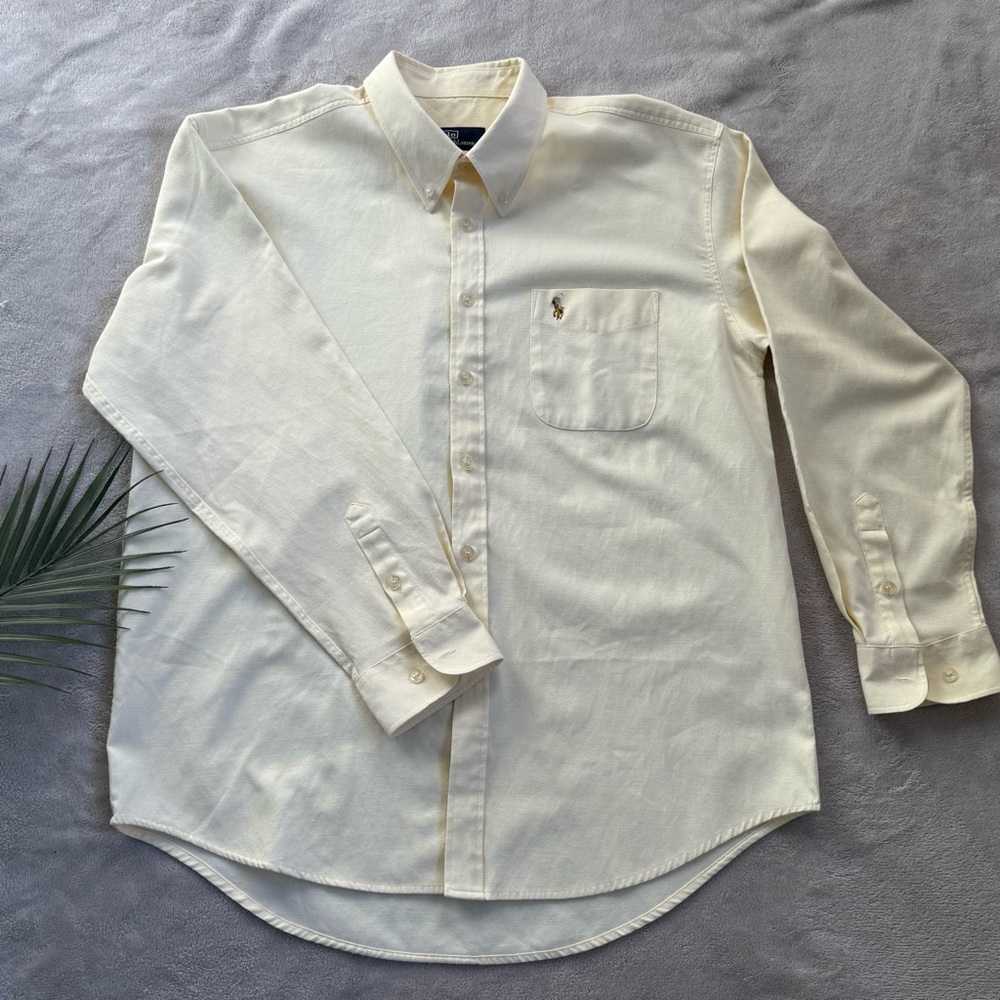 Ralph Lauren Men's Ivory Button-Down Shirt